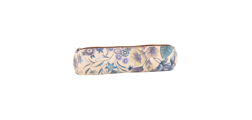 Fourre-Tout Rond Oxford Cuir Imprime Fleurs