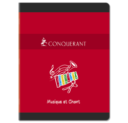 Cahier De Musique Conquerant 7 Agrafe 170X220 48P 70-90G Seyes/Musique Assorti