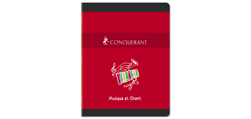 Cahier De Musique Conquerant 7 Agrafe 170X220 48P 70-90G Seyes/Musique Assorti