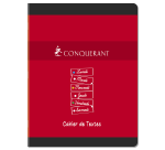 Cahier de textes Conquerant 7 agrafe 170x220 124p 70g q5/5 assorti