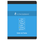 Cahier de textes Conquerant 7 agrafe 170x220 124p 70g q5/5 assorti