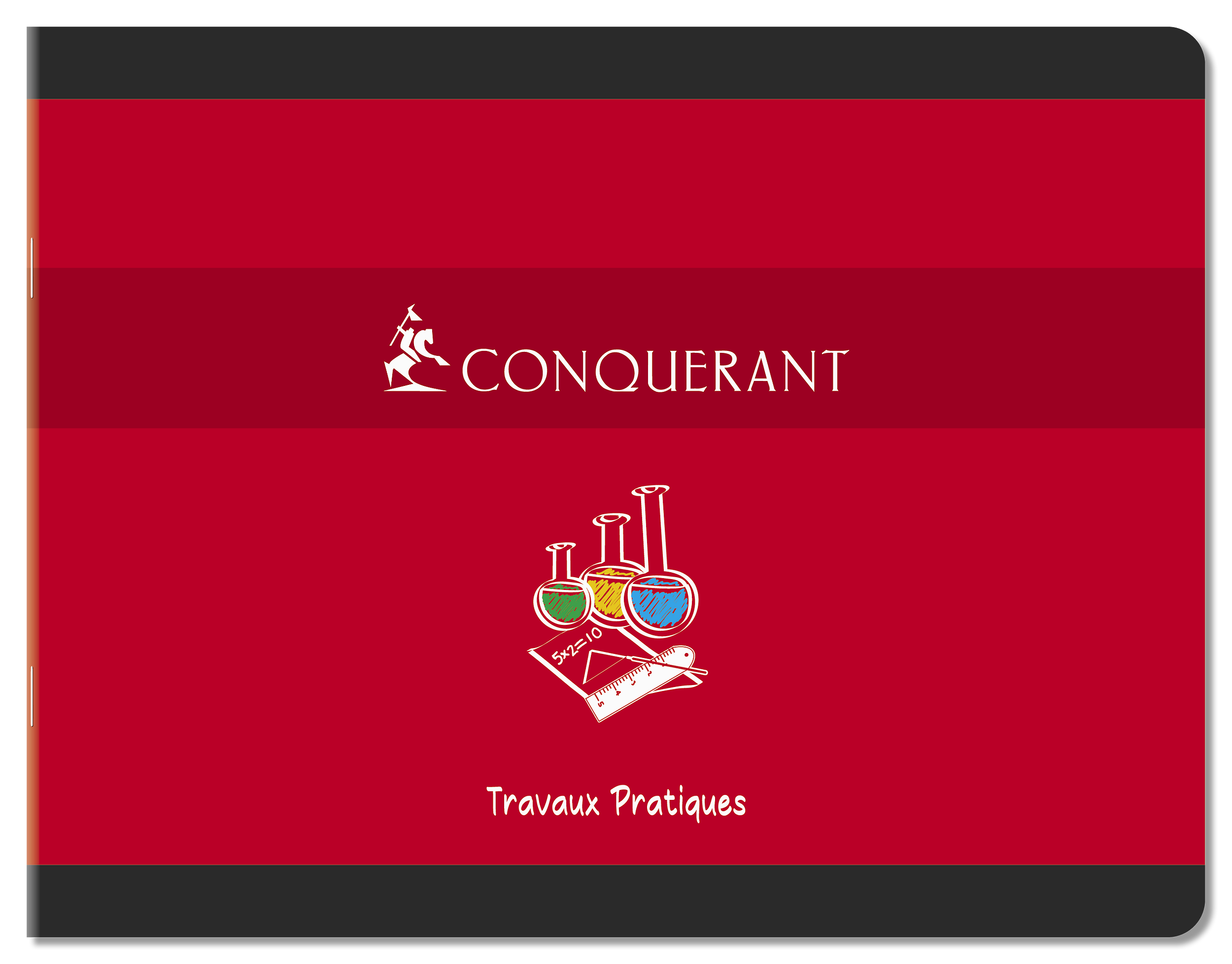 Cahier de tp Conquerant 7 agrafe paysage 220x170 32p 70g uni assorti