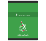 Cahier de dessin Conquerant 7 agrafe 240x320 16p 120g uni assorti