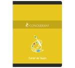 Cahier de dessin Conquerant 7 agrafe 240x320 16p 120g uni assorti