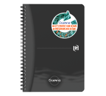 Cahier Oxford Oceanis Integrale 148X210 180P Optik P. L7Mm+Tag Polypro Noir