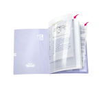 Cahier Oxford Duo Agrafe 24X32 96P Optik P. Seyes Polypro Assorti