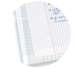 Cahier Oxford Duo Agrafe 24X32 96P Optik P. Seyes Polypro Assorti