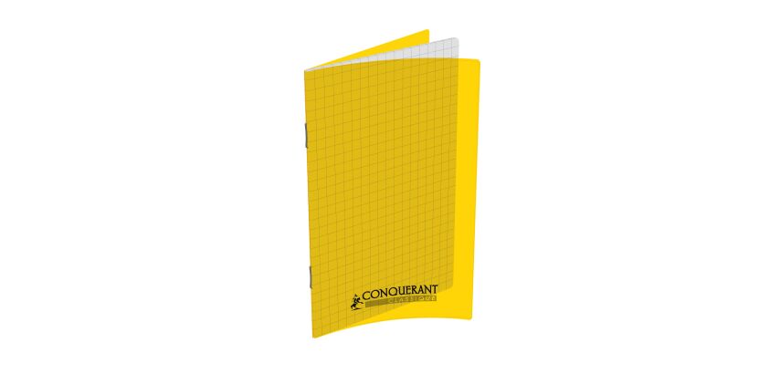 Carnet Conquerant Classique Agrafe 110X170 96P 90G Q5/5 Polypro Jaune