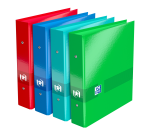 Classeur 2 anneaux cartonné Elba School Life A4 - Dos 3,5 cm couleurs assorties