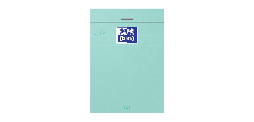 Bloc Oxford Smart Pastel Agrafe 74X105 160P Optik P. Q5/5