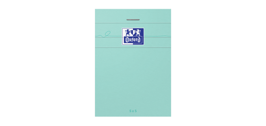 Bloc Oxford Smart Pastel Agrafe 74X105 160P Optik P. Q5/5