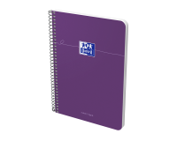 Cahier Oxford Smart Spirale 155X215 160P Optik P. L7+Tag Assorti Intense