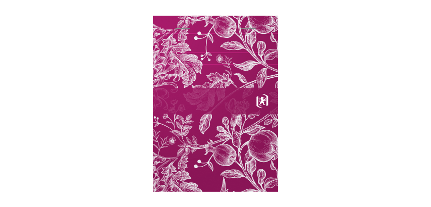 Bloc Oxford Romance Agrafe 105X148 160P Optik P. Ligne 6Mm Assorti