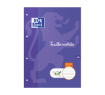 Etui de feulles simples Oxford serpodile perforees 210x297 100p ligne 2mm