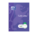 Etui de feulles simples Oxford serpodile perforees 210x297 100p ligne 3mm