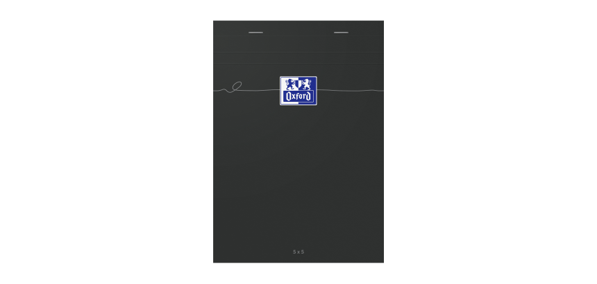 Bloc Oxford smart noir agrafe 148x210 160p optik p. q5/5+tag