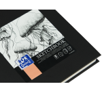 Sketchbook Oxford art brochure 148x210 192p 100g uni noir