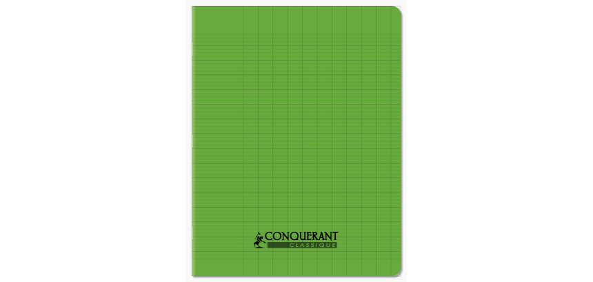 Cahier Conquerant Classique Agrafe 170X220 48P 90G Seyes Polypro