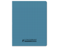 Cahier Conquerant Recycle Agrafe 170X220 96P Seyes Polypro Bleu