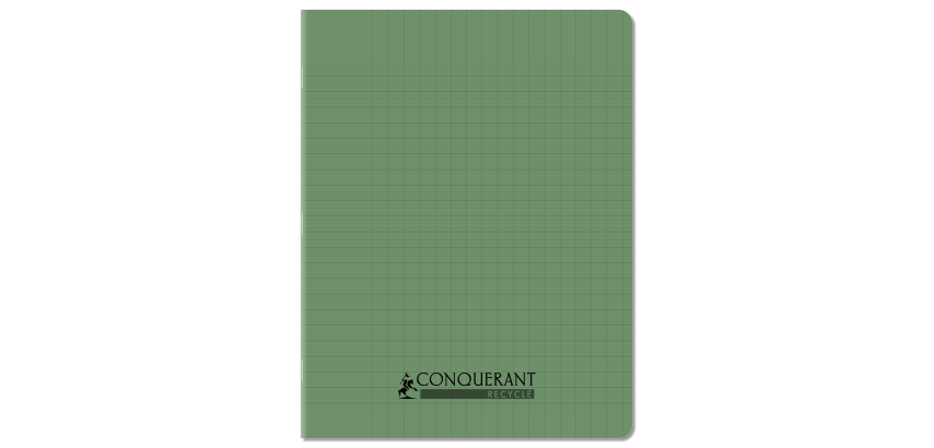 Cahier Conquerant Recycle Agrafe 170X220 96P Seyes Polypro