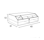 Support ecran ajustable Oxford savana recyclé
