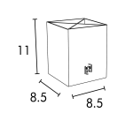 Pot a crayons 4 compartiments Oxford savana recyclé