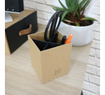 Pot a crayons 4 compartiments Oxford savana recyclé