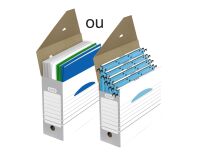 Pack 20 boites d'archivage Elba d10 automatique assorti