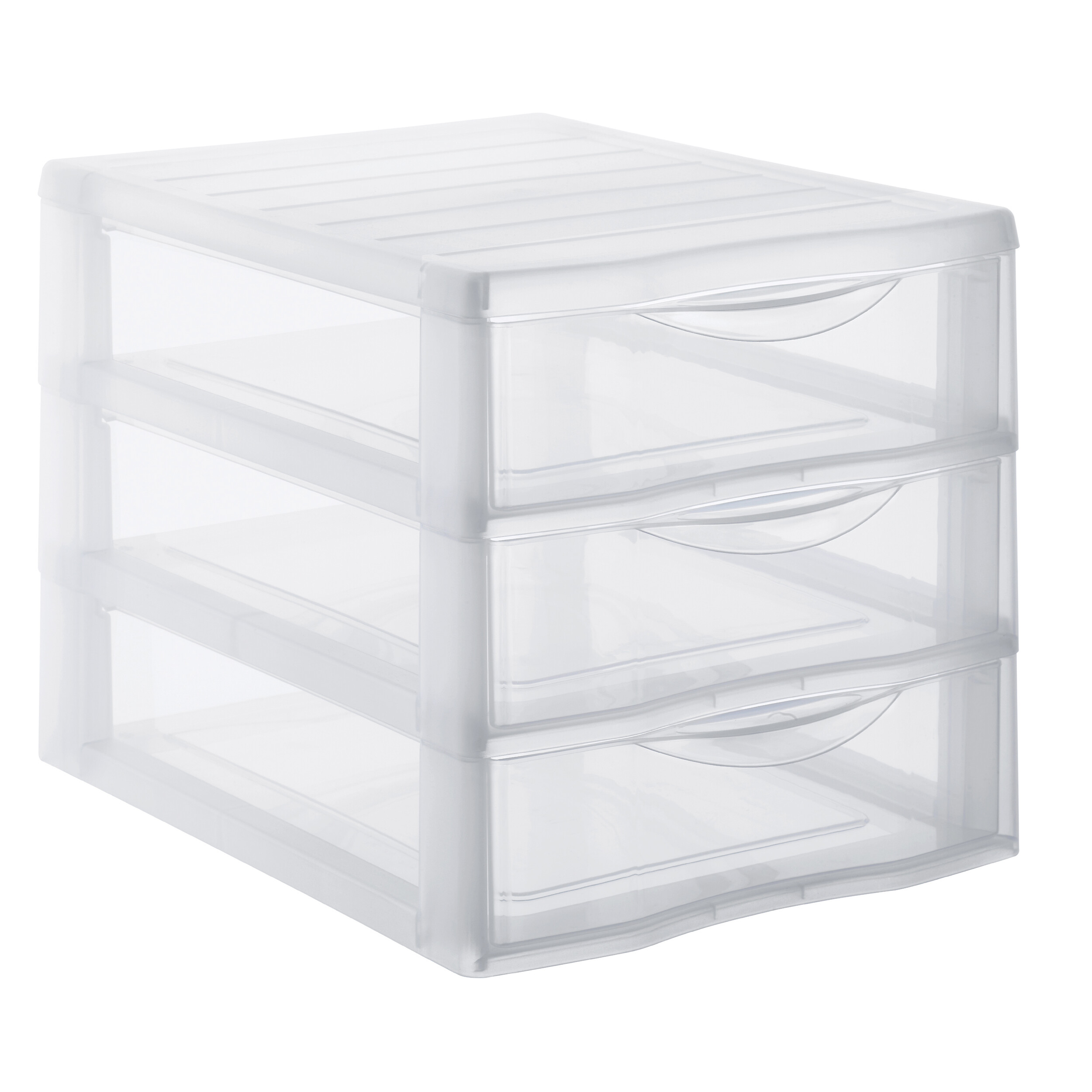 Module de rangement sundis a4 3 tiroirs pp transparent