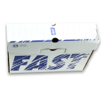 Boites D'Archivage Fast D8 Manuel Blanc/Bleu Cerclees Par 25 Sur Palette