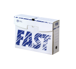 10 boite d'archivage Fast d10 manuel blanc/bleu