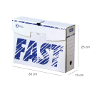 10 boite d'archivage Fast d10 manuel blanc/bleu