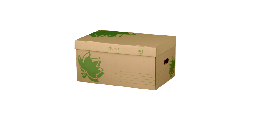 5 conteneur d'archivage couv. Fast n.line manu ecru