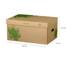 5 conteneur d'archivage couv. Fast n.line manu ecru