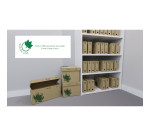 5 conteneur d'archivage couv. Fast n.line manu ecru