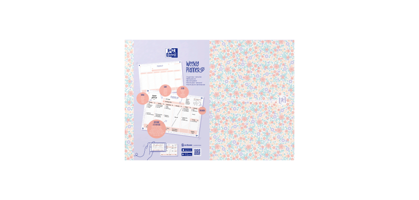 Bloc Oxford Floral Endosse 210X297-60P Optik P. Recto Print Wpl