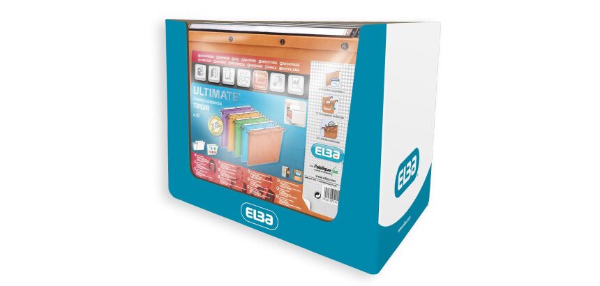 10 Dossier Susp Elba Ultimate Azo D15/30A4 Kraft Orange