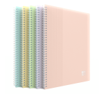 Protege-Docs Spiral Oxford School Life A5 40 Poch PP Opaque Assorti Pastel Pav