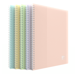 Protege-Docs Spiral Oxford School Life A5 40 Poch PP Opaque Assorti Pastel Pav