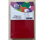 Carte de visite Oxford 82x128 x25 rouge