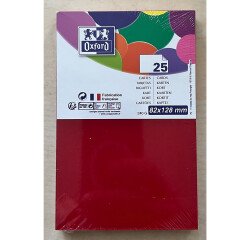 Carte de visite Oxford 82x128 x25 rouge