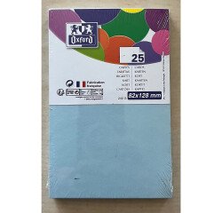 Carte de visite Oxford 82x128 x25 bleu ciel