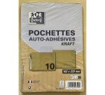10 pochette kraft 162x229 adhesive sa