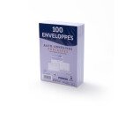 Paquet de 100 enveloppes 114x162 blanc 80g bong