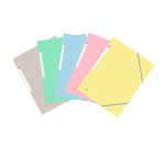 Chemise Elast 3Rab. Oxford Topfile+ A4 Assorti 5C Pastel