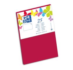Carte de visite Oxford 100x150 x25 rouge