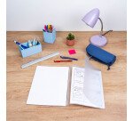 Cahier a rabat Conquerant classique agrafe 240x320 96p 90g q5/5 polypro incolore