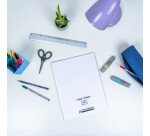 Cahier a rabat Conquerant classique agrafe 240x320 96p 90g q5/5 polypro incolore