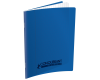 Cahier Conquerant Classique Agrafe 170X220 60P 90G Seyes Polypro Bleu