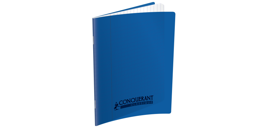 Cahier Conquerant Classique Agrafe 170X220 60P 90G Seyes Polypro